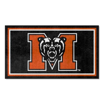 Fan Mats  LLC Mercer Bears 3x5 Rug Black