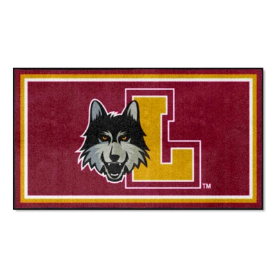 Fan Mats  LLC Loyola Chicago Ramblers 3x5 Rug Brown