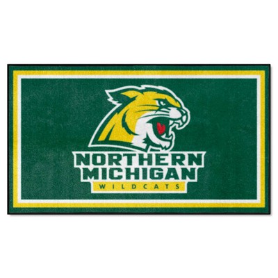 Fan Mats  LLC Northern Michigan Wildcats 3x5 Rug Green