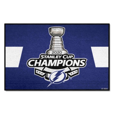 Fan Mats  LLC Tampa Bay Lightning Starter Mat Champions Blue