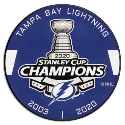 Fan Mats  LLC Tampa Bay Lightning Puck Mat Blue