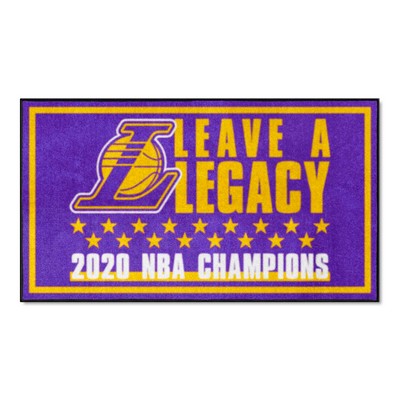 Fan Mats  LLC Los Angeles Lakers 3x5 Rug Purple