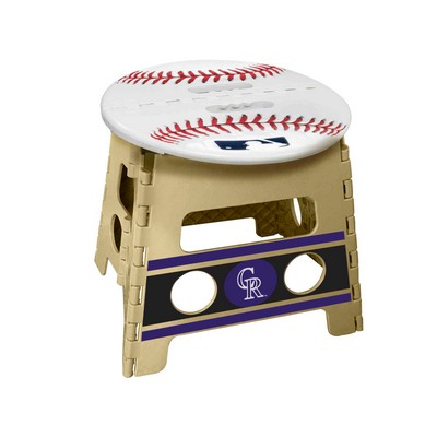 Fan Mats  LLC Colorado Rockies Folding Step Stool Beige