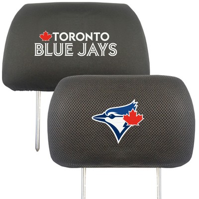 Fan Mats  LLC Toronto Blue Jays Head Rest Cover Black