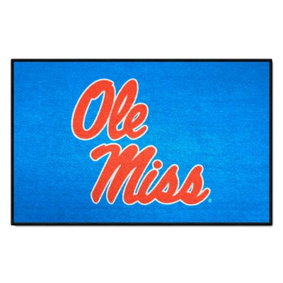 Fan Mats  LLC Ole Miss Rebels Starter Mat Light Blue