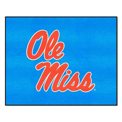 Fan Mats  LLC Ole Miss Rebels All-Star Mat Light Blue