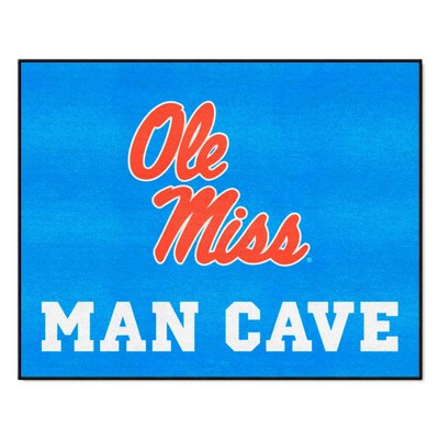 Fan Mats  LLC Ole Miss Rebels All-Star Mat Man Cave Light Blue