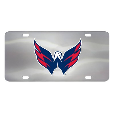 Fan Mats  LLC Washington Capitals Diecast License Plate Stainless Steel