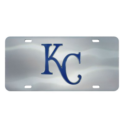 Fan Mats  LLC Kansas City Royals Diecast License Plate Stainless Steel