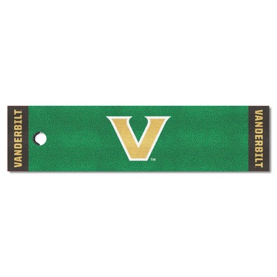 Fan Mats  LLC Vanderbilt Commodores Putting Green Mat Green