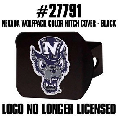 Fan Mats  LLC Nevada Wolfpack Color Hitch Cover Black Black