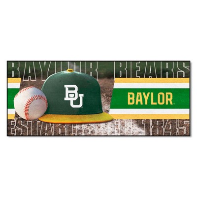 Fan Mats  LLC Baylor Bears Baseball Runner White