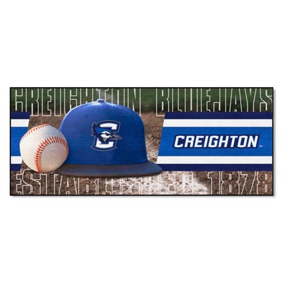 Fan Mats  LLC Creighton Bluejays Baseball Runner Brown