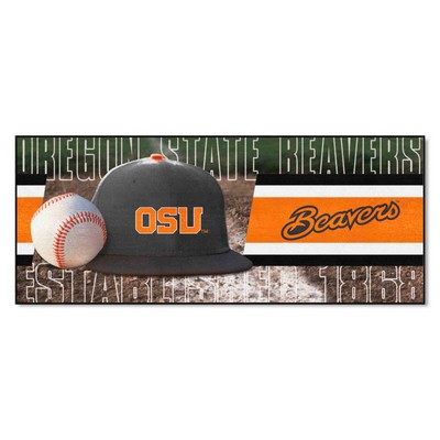 Fan Mats  LLC Oregon State Beavers Baseball Runner Brown