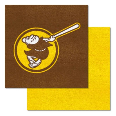 Fan Mats  LLC San Diego Padres Team Carpet Tiles Brown