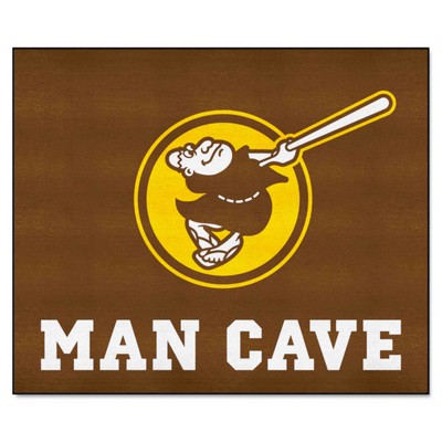 Fan Mats  LLC San Diego Padres Tailgater Mat Man Cave Brown