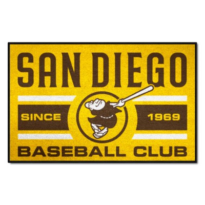 Fan Mats  LLC San Diego Padres Starter Mat Uniform Brown