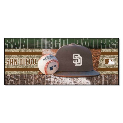 Fan Mats  LLC San Diego Padres Baseball Runner Photo