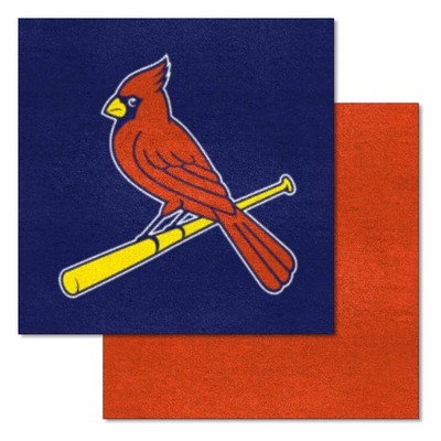 Fan Mats  LLC St. Louis Cardinals Team Carpet Tiles Navy