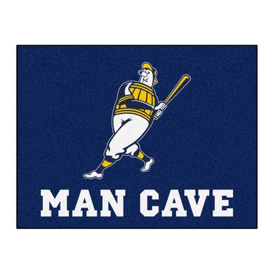 Fan Mats  LLC Milwaukee Brewers All-Star Mat Man Cave Blue