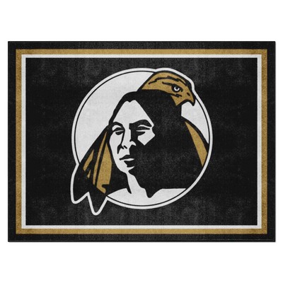 Fan Mats  LLC UNC Pembroke Braves 8x10 Rug Black