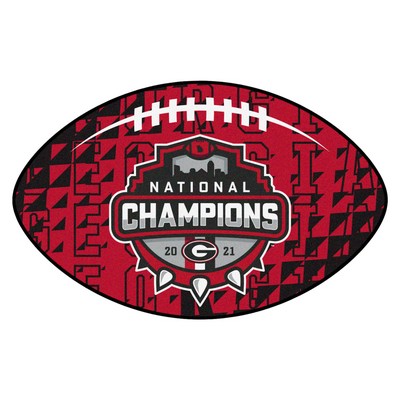 Fan Mats  LLC Georgia Bulldogs Football Rug - 20.5in. x 32.5in., 2021-22 National Champions Red