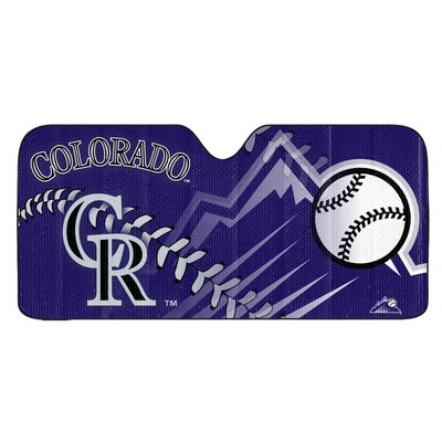 Fan Mats  LLC Colorado Rockies Auto Shade Purple