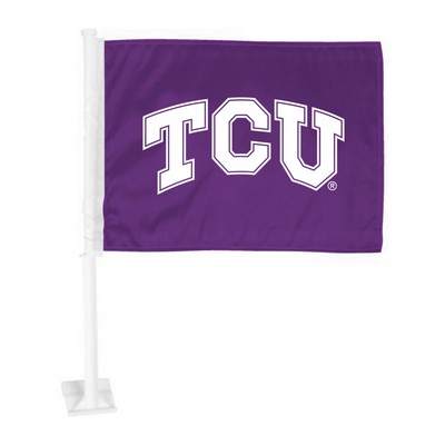 Fan Mats  LLC TCU Horned Frogs Car Flag Purple