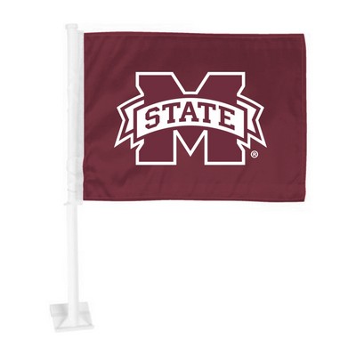 Fan Mats  LLC Mississippi State Bulldogs Car Flag Maroon