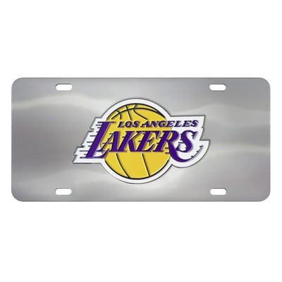 Fan Mats  LLC Los Angeles Lakers Diecast License Plate Stainless Steel