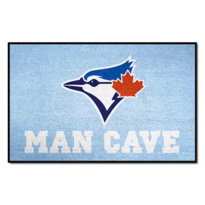 Fan Mats  LLC Toronto Blue Jays Starter Mat Man Cave Light Blue