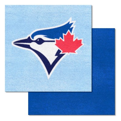 Fan Mats  LLC Toronto Blue Jays Team Carpet Tiles Light Blue