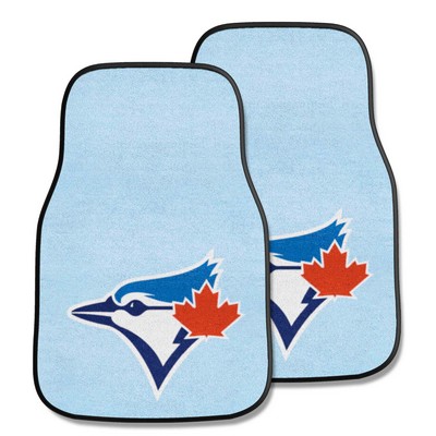 Fan Mats  LLC Toronto Blue Jays 2-pc Carpet Car Mat Set Light Blue