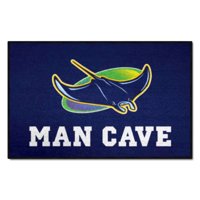 Fan Mats  LLC Tampa Bay Rays Starter Mat Man Cave Navy