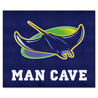 Fan Mats  LLC Tampa Bay Rays Tailgater Mat Man Cave Navy