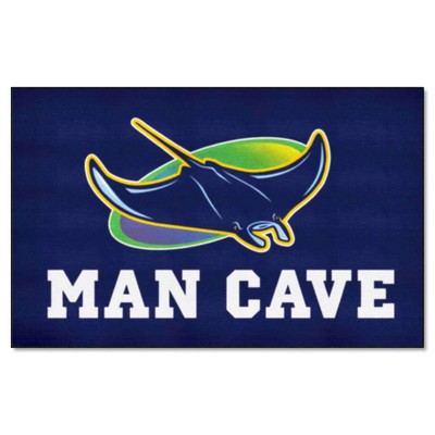 Fan Mats  LLC Tampa Bay Rays Ulti-Mat Man Cave Navy