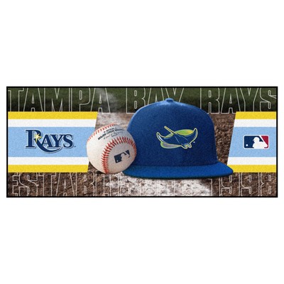 Fan Mats  LLC Tampa Bay Rays Baseball Runner Navy