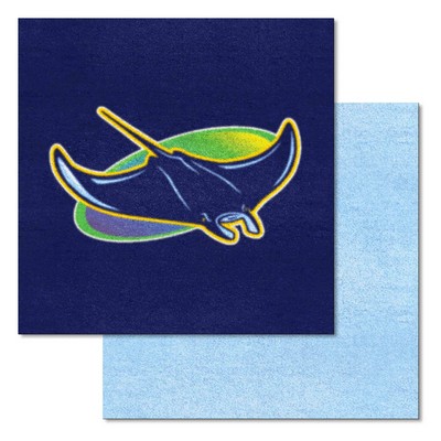 Fan Mats  LLC Tampa Bay Rays Team Carpet Tiles Navy