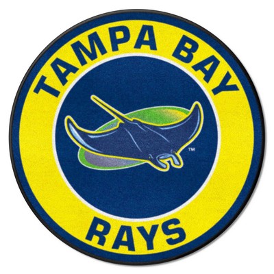 Fan Mats  LLC Tampa Bay Rays Roundel Mat Navy