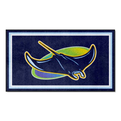 Fan Mats  LLC Tampa Bay Rays 3x5 Rug Navy