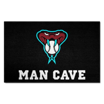 Fan Mats  LLC Arizona Diamondbacks Starter Mat Man Cave Black