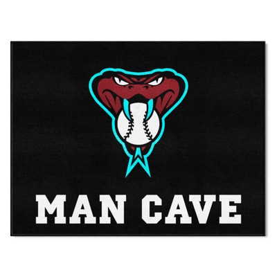 Fan Mats  LLC Arizona Diamondbacks All-Star Mat Man Cave Black