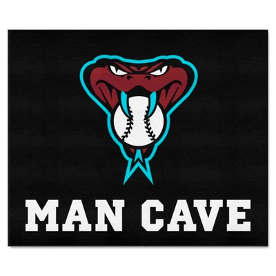 Fan Mats  LLC Arizona Diamondbacks Tailgater Mat Man Cave Black