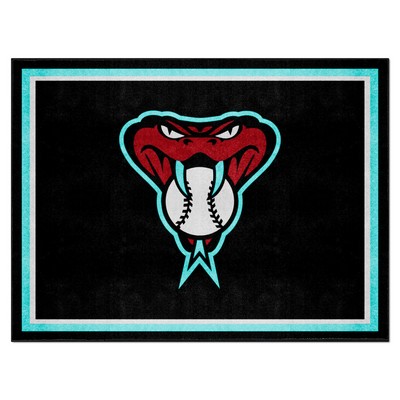 Fan Mats  LLC Arizona Diamondbacks 8x10 Rug Black