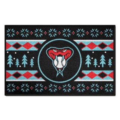 Fan Mats  LLC Arizona Diamondbacks Starter Mat Holiday Sweater Black