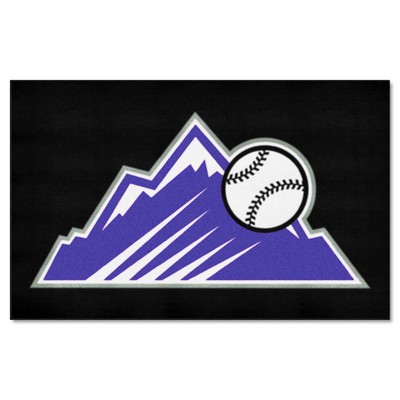 Fan Mats  LLC Colorado Rockies Ulti-Mat Black