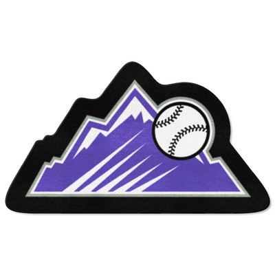 Fan Mats  LLC Colorado Rockies Mascot Mat Black