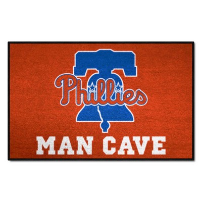 Fan Mats  LLC Philadelphia Phillies Starter Mat Man Cave Red