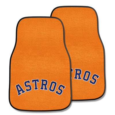 Fan Mats  LLC Houston Astros 2-pc Carpet Car Mat Set Orange