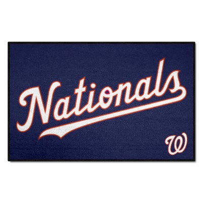 Fan Mats  LLC Washington Nationals Starter Mat Navy